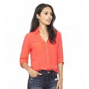 EUC Express Slim Fit Orange Portofino. Size Medium.